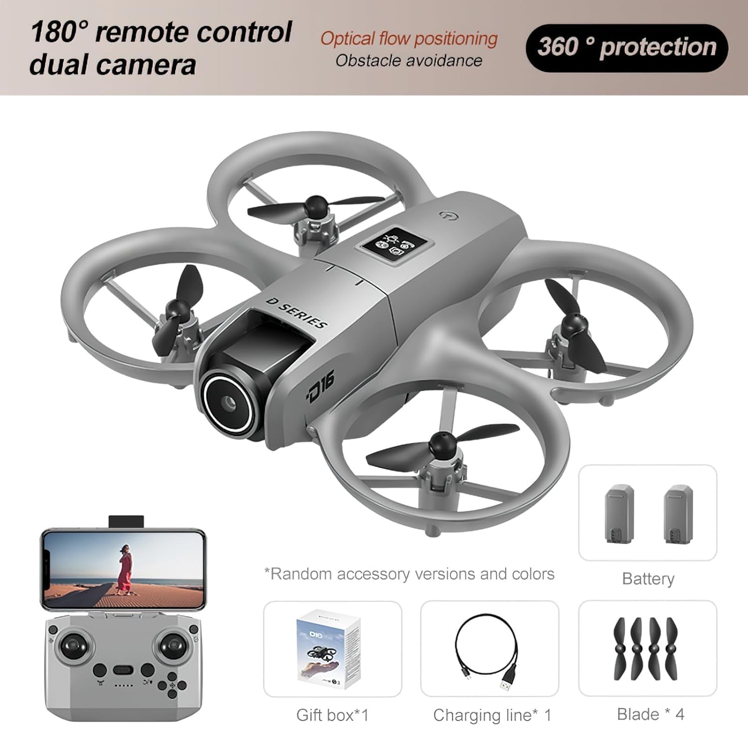 4K Drone with Camera - Foldable FPV Drone -2