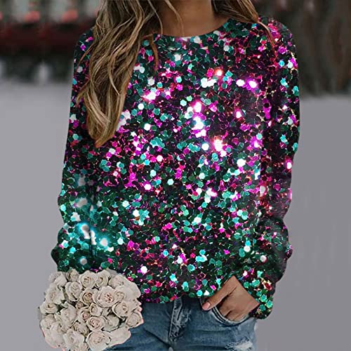 Hoodie Dresses Teen Girls Women's Christmas Print Long Sleeved Sweatshirt Casual Blouse Pullover For Lovers #TOP1