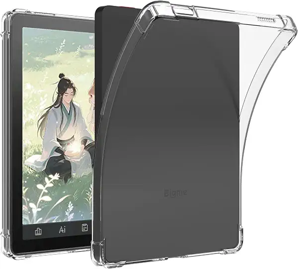 جراب حماية من كيجوثرف متوافق مع BIGME B6 COLOR 6 انش E-Reader 6 انش، غطاء خلفي من البولي يوريثين الحراري المقوى مضاد للصدمات ورفيع وناعم وناعم من البولي يوريثين الحراري