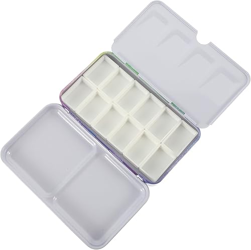 EXCEART 1 Unidades de paleta de acuarela bandeja de mezcla de pintura de color de agua Soporte de pintura bandeja de pintura de mezcla vacía de