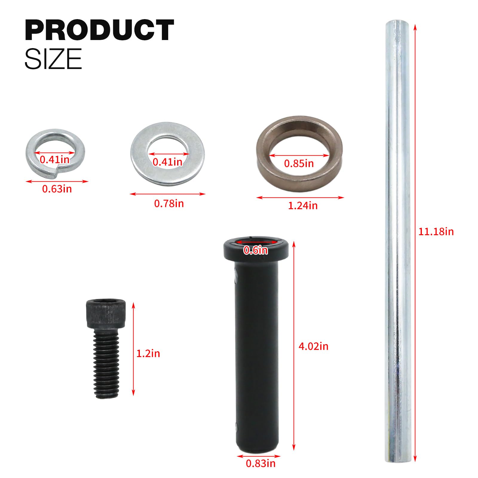 Hoypeyfiy 7501093 Kit d'arbre de bague A-ARM inférieur avant, remplacement pour Polaris Magnum, remplacement pour Trail Blazer, remplacement pour Trail Boss, remplace 5020681