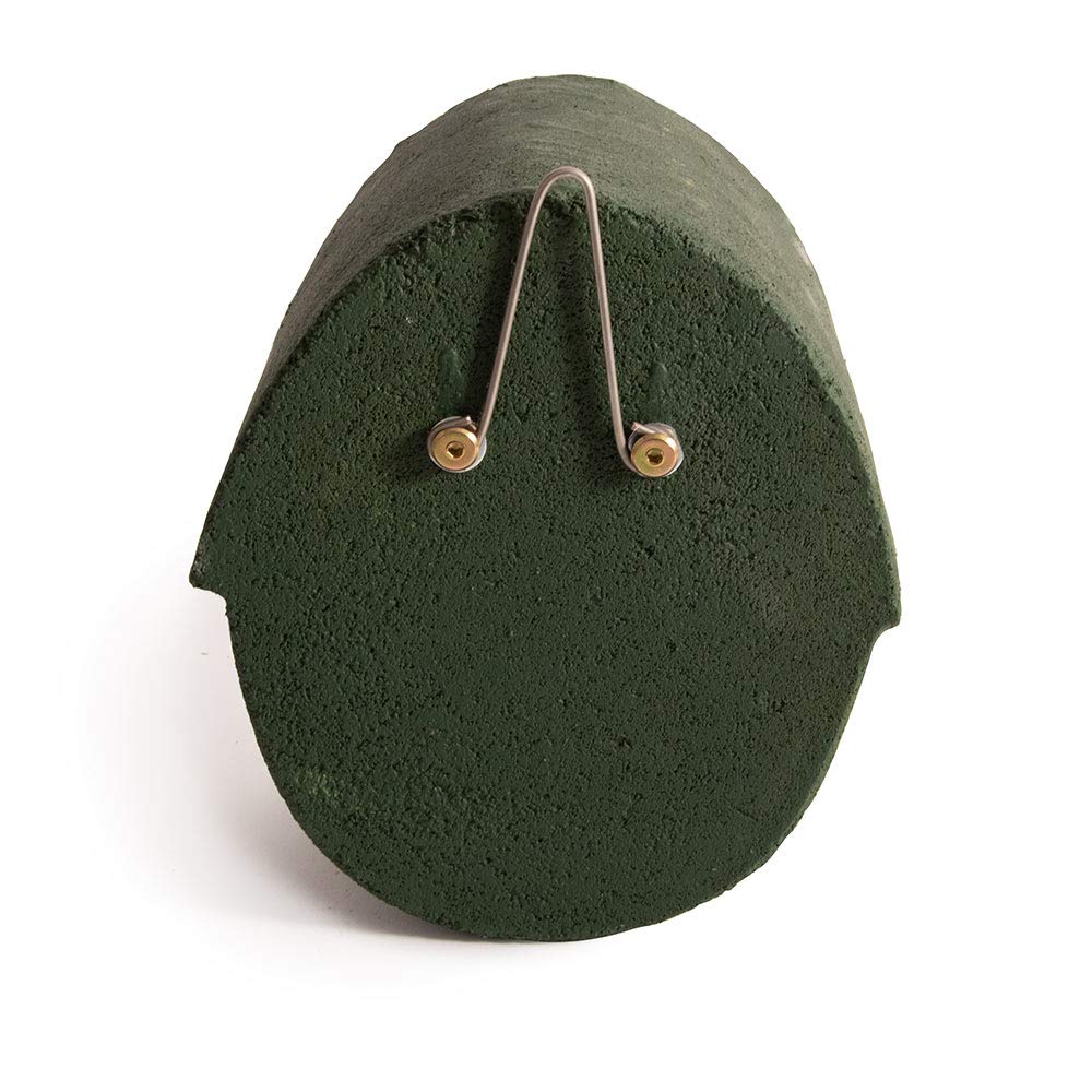 Vivara Nistkasten Alicante Woodstone - Grün - Ovale Einflugöffnung - 22,5 x 26 x 16 cm - Holzbeton