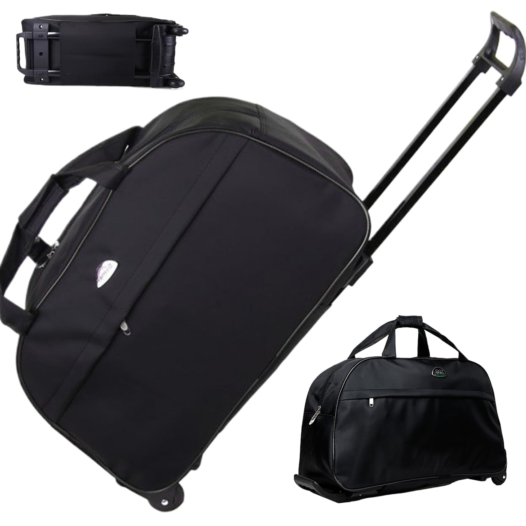 Bolsa de Lona Enrollable con Ruedas Bolsa de Lona de Gran Capacidad con Ruedas Bolso Impermeable con Ruedas y Mango de Llevar en la Bolsa Weekender Bolsas de Viaje de Moda para Mujeres y Hombres, Bol