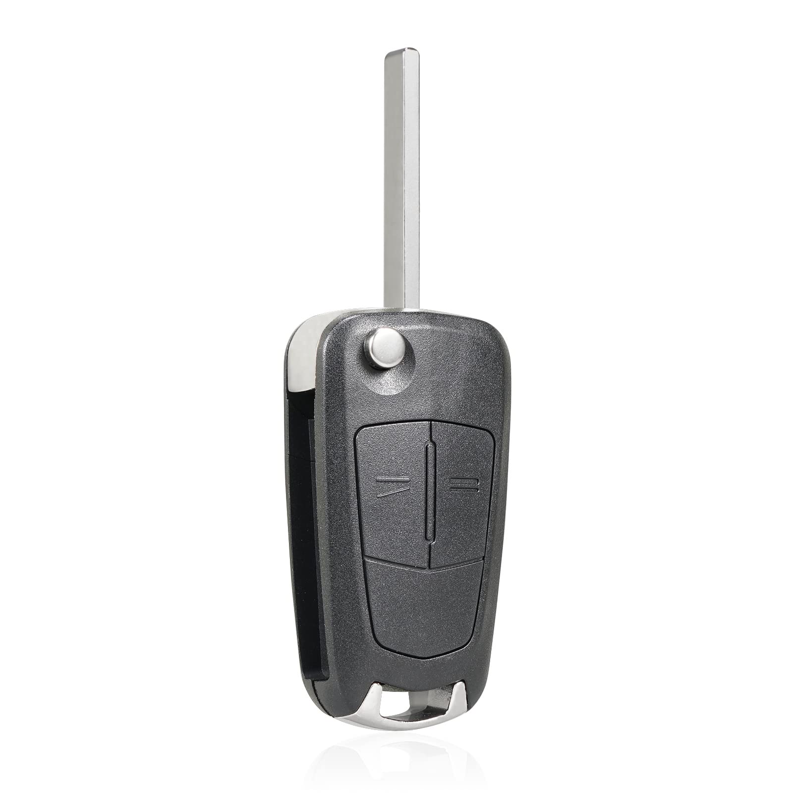 Custodia Chiave Auto 2 Pulsanti Per Opel/Vauxhall – Con Lama Non Tagliata, Senza Elettronica (solo Guscio) - 2