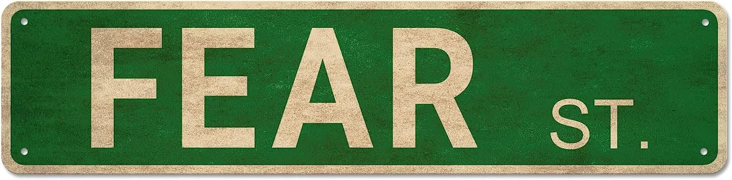 Sitrmgh Sign Metal Tin Fear St Street S Indoor/Outdoor Road S 16X4 Inch