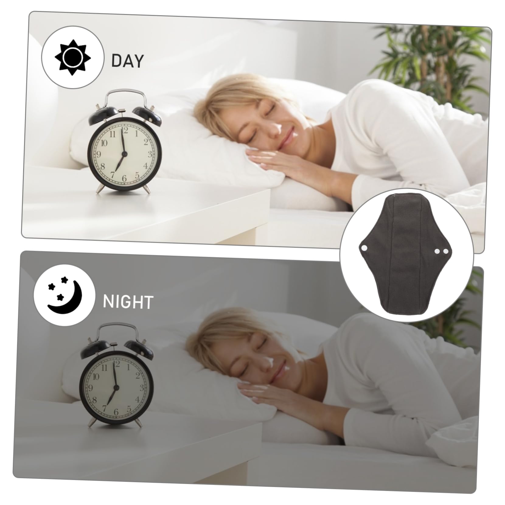 MAGICLULU 2 Set Di Assorbenti Riutilizzabili Assorbenti Mestruali Lavabili Borsa Portaoggetti Per Uso Esterno