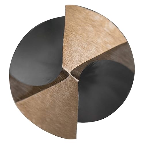 Miniatura 5 de COMOWARE Juego de brocas de vástago reducido, 8 tamaños de 916 a 1 pulgada, HSS M2, broca negra y dorada con vástago de 3 planos de 12 pulgada,