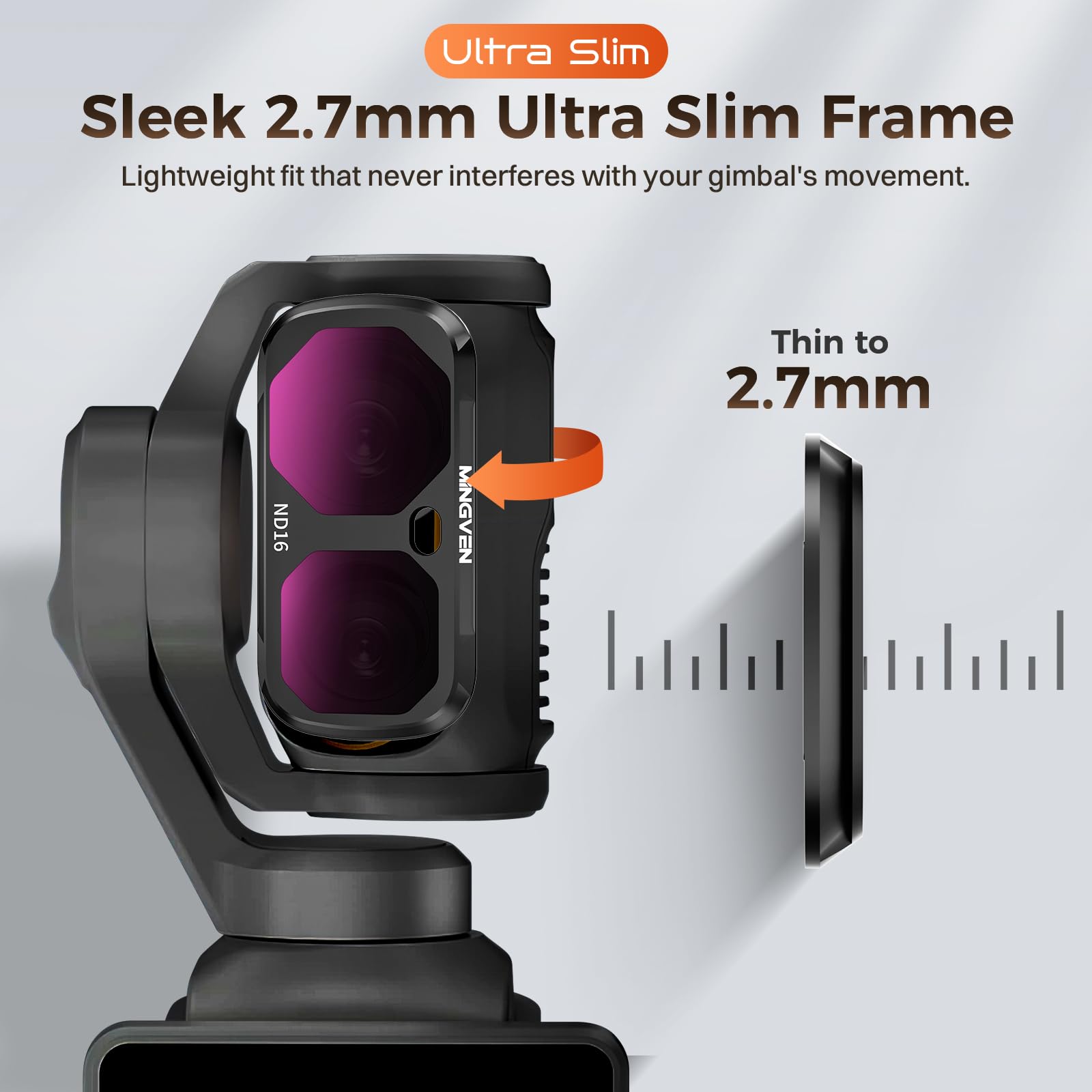 Luna Ultra ND Filter, Magnetisches Filterset, Kompatibel mit Insta360 Luna Ultra, 4er Pack – CPL, ND16, ND64, ND256 für Reise Vlogs und Videoaufnahmen im Freien