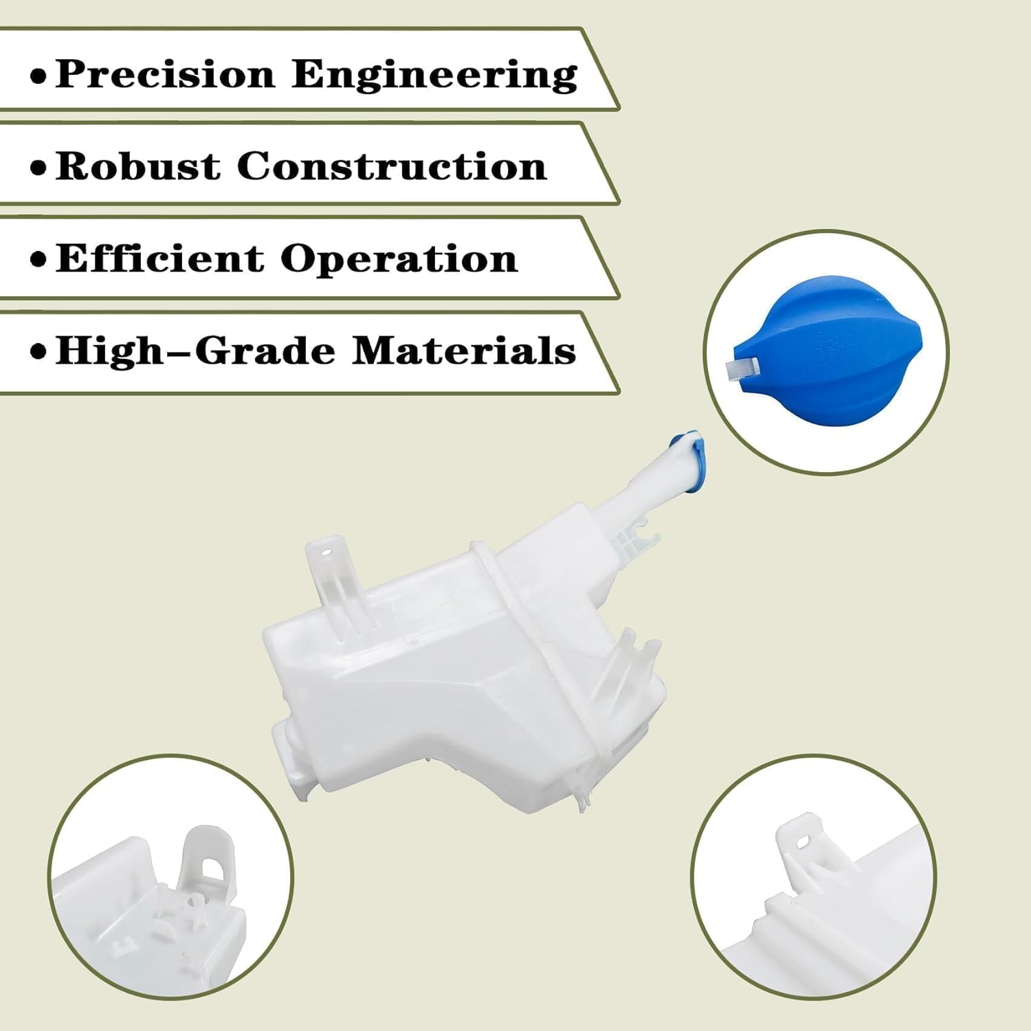 Priprilod Windshield Water Reservoir Water Bottle Tank Bracket Compatible With Hyundai Tucson 2016-2021# 98620-D3100 98620-D3000