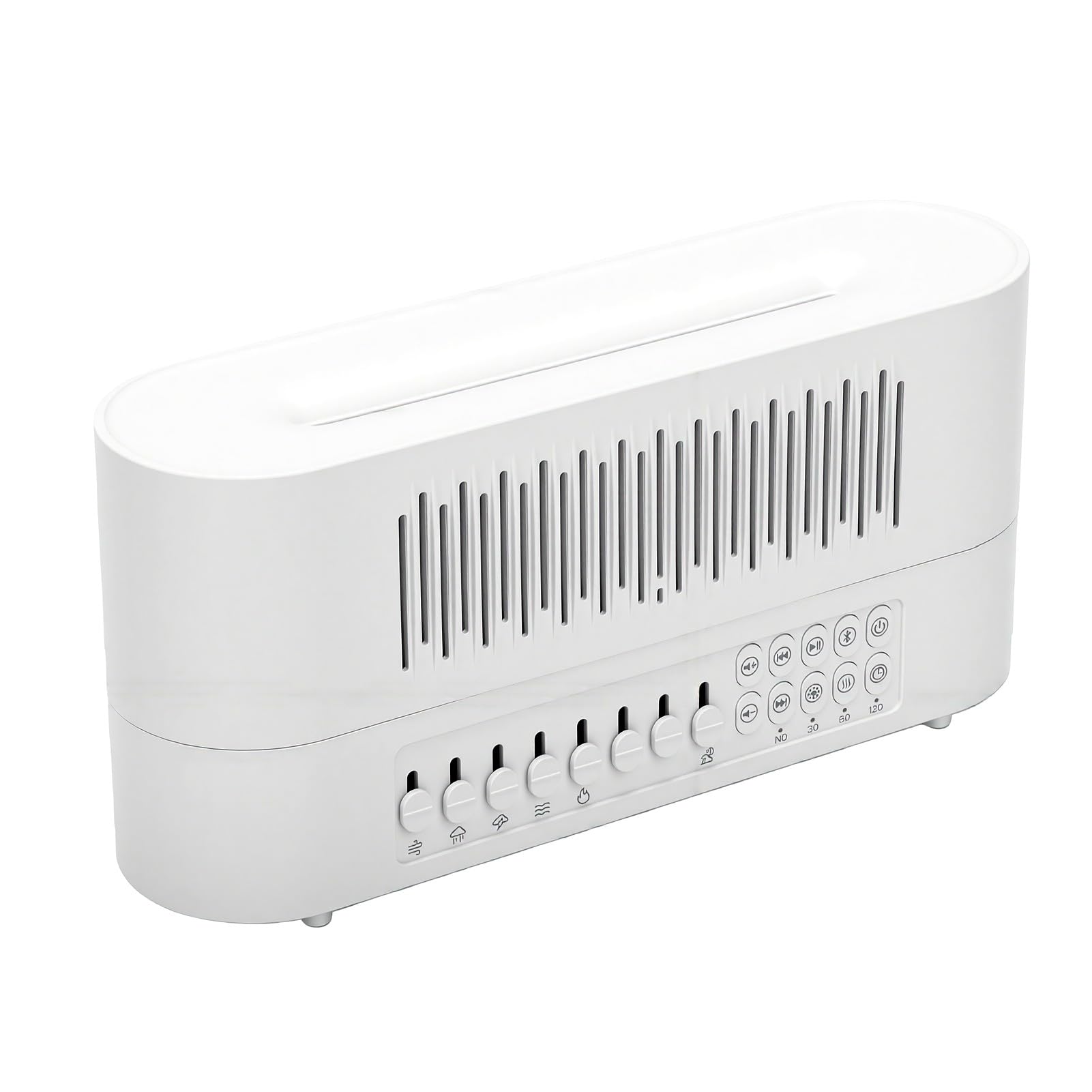 Sxhlseller White Noise Machine, Kabelloser Lautsprecher, 260 Ml, Flammen-Diffusor für ätherische Öle, Nachtlicht für Zuhause, Büro, Schlafhilfe, Aromatherapie-Diffusor mit 10 Beruhigenden