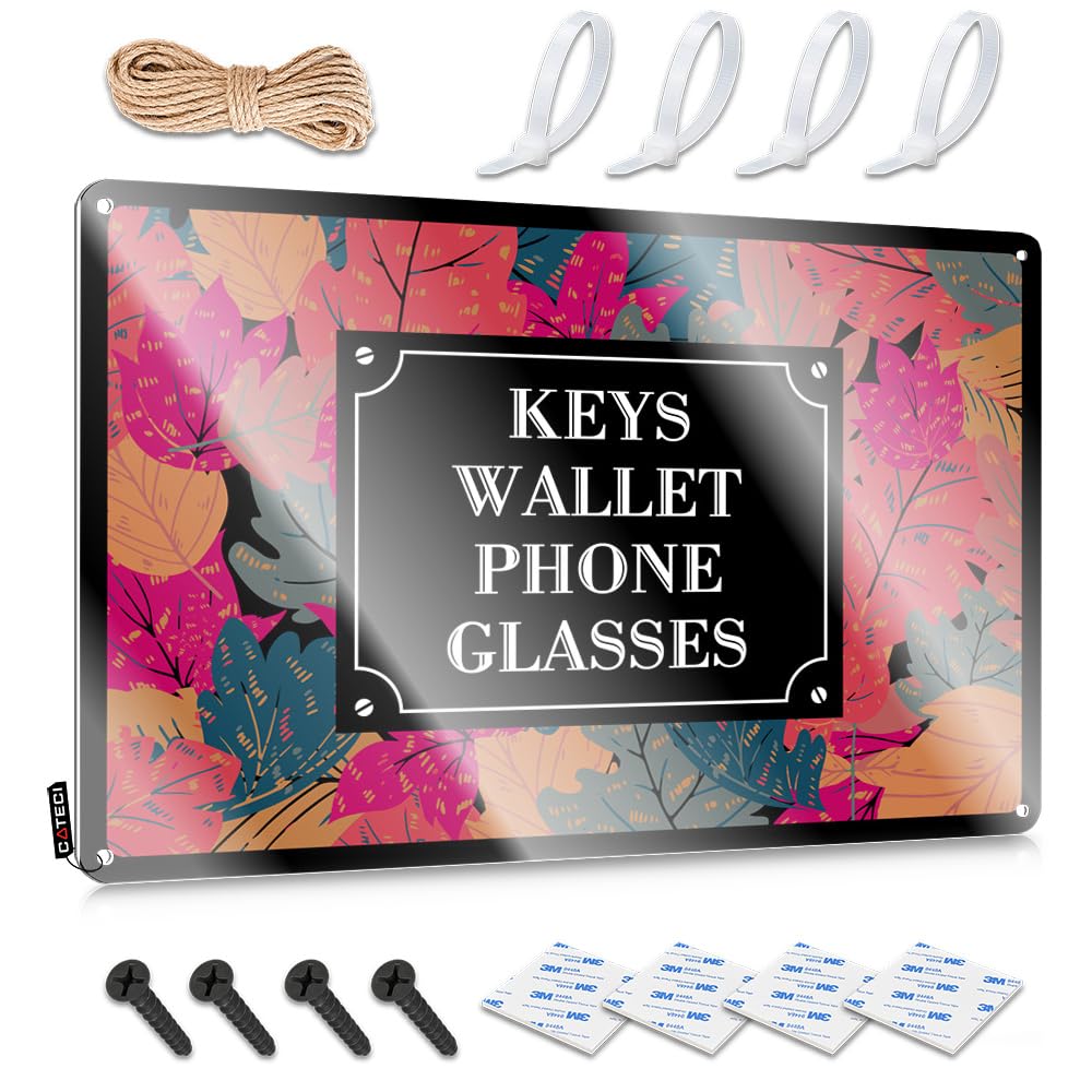 Fzfn Colour Decor Western Small Nice Keys Wallet Phone Glasses - Vintage Wall Decor For Road(30X40cm)