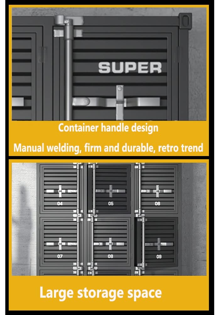 Metalowa szafka do przechowywania, industrialny design retro, wszechstronny organizer na dokumenty i ubrania na siłownię, do szkoły, biura, trwała i stylowa