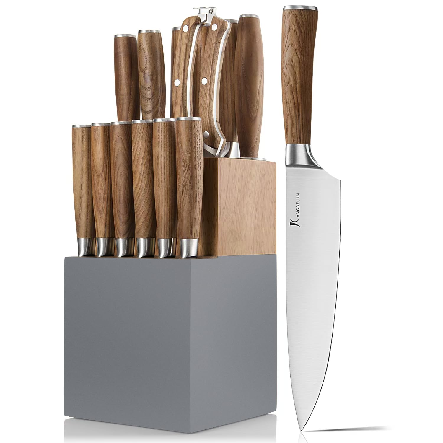 Kangdelun Natura Series 15 PCS Knife Block Set