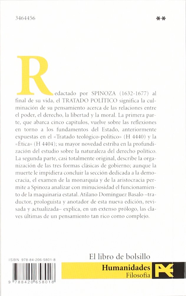 Tratado político (El Libro De Bolsillo - Filosofía)