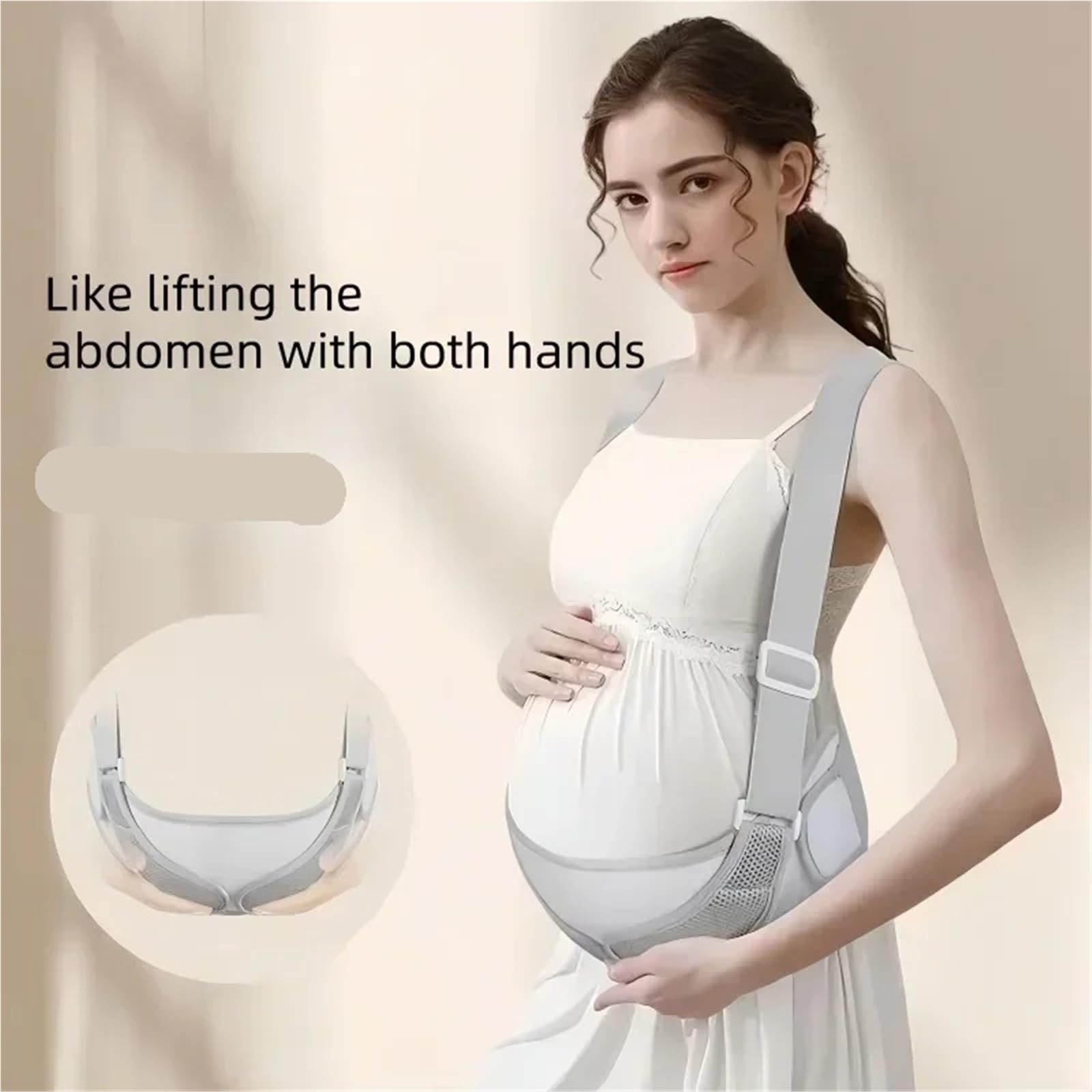 Pancera Gravidanza Cintura premaman for alleviare il mal di schiena | Supporto for la vita regolabile for la cura della gravidanza for alleviare il dolore pelvico(45-70kg-M)