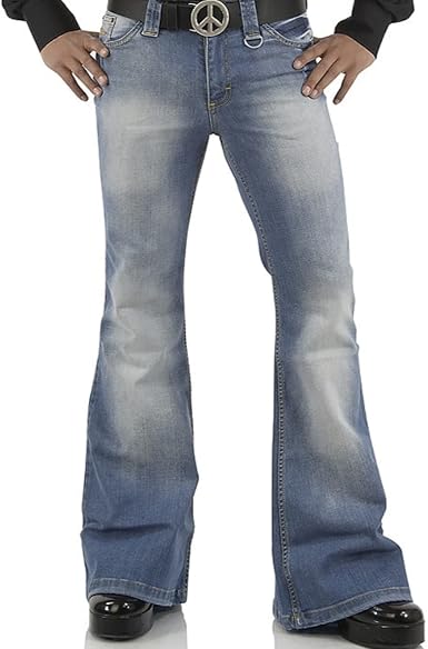 Amazon.com: Pantalones de mezclilla acampanados estilo vintage retro de los  años 70 : Ropa, Zapatos y Joyería