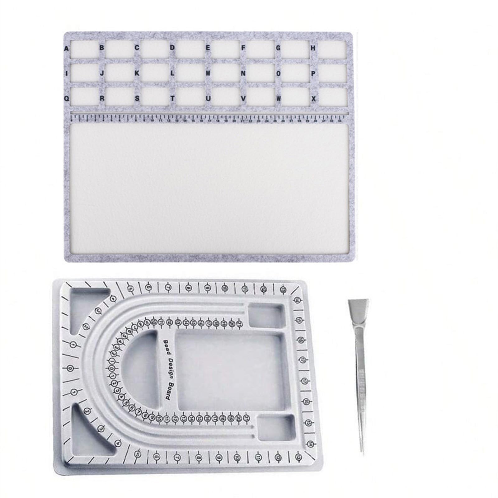 Geavonyg Of 4 Cushioned Felt Storage Trays Including Multiple Sections for Craft Supplies Holder