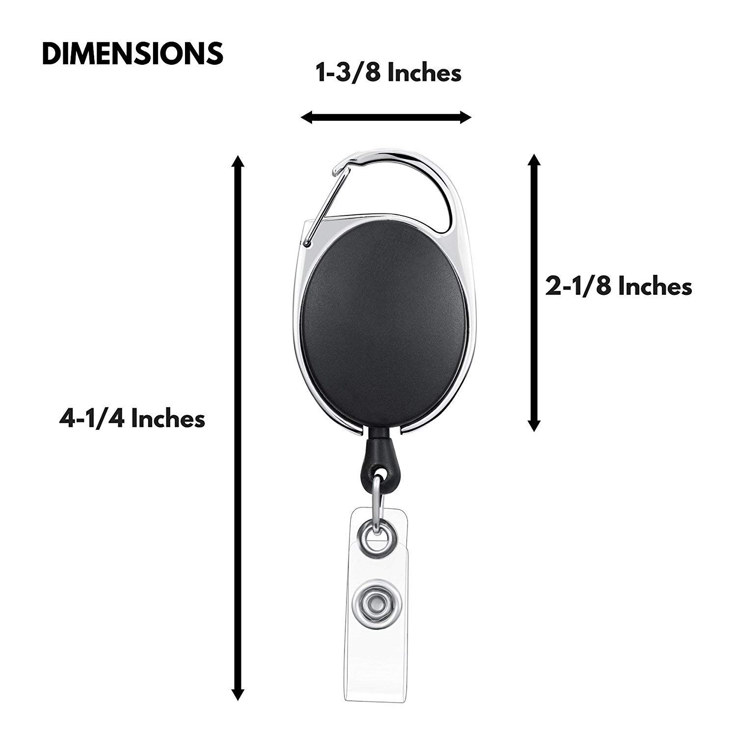 ANG ID Card Holder Pack of 1 (Oval 1+ Card Holder 1 (Black) 4
