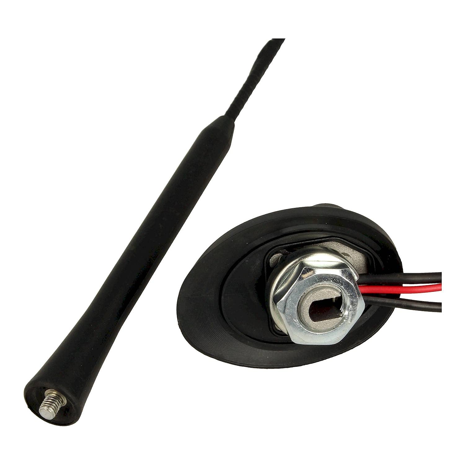 Audioproject A292 - Universal DAB Antenne Auto 24cm Auto Antenne Dach SMB DIN - 5m Kabel - Verstärker KFZ 16V Autoantenne Dachantenne für VW Audi Opel Ford BMW Mini - für DAB Radio