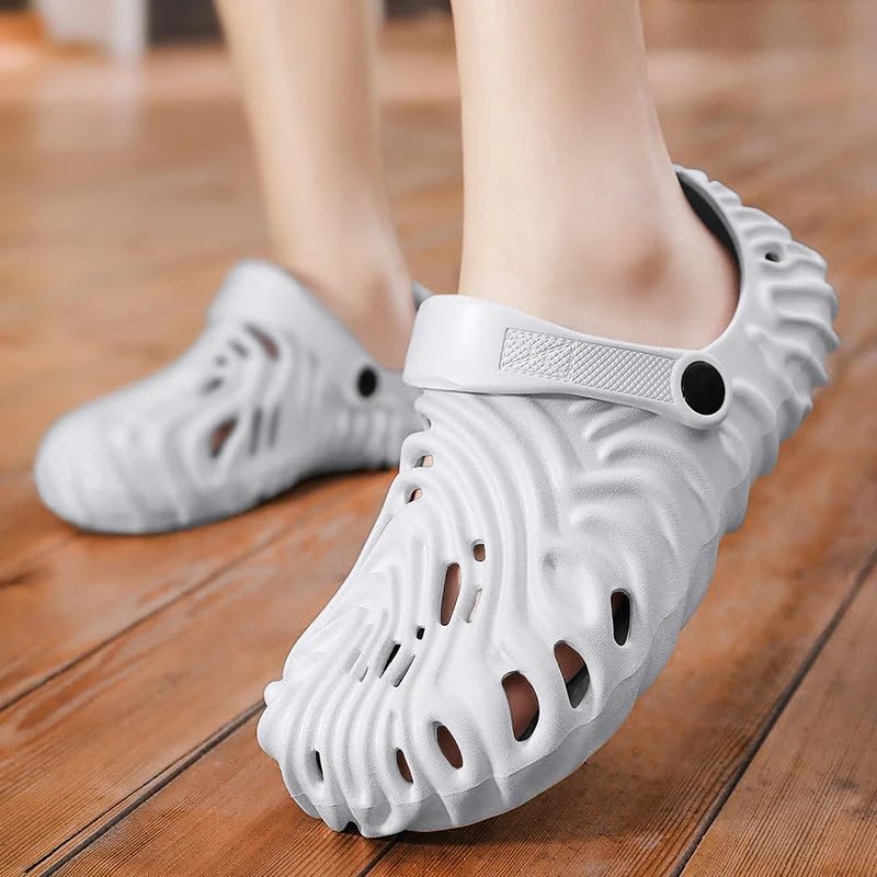 Image of Unisex Slip-On Wave Design Pattern Clogs
