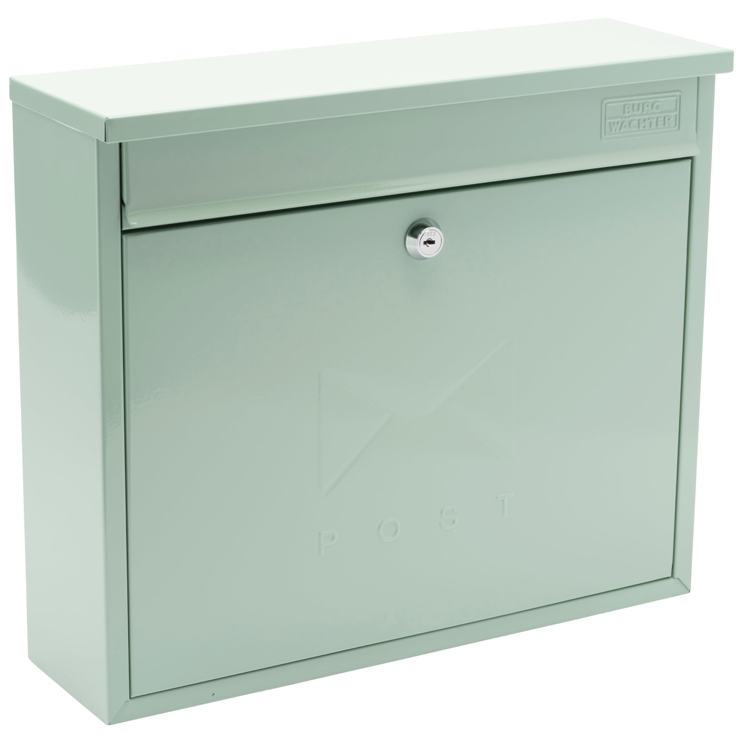 Burg-Wachter Elegance Chartwell Green Wall Mounted Galvanised Steel Lockable Weatherproof Post Box 36X31X10Cms from B&Q