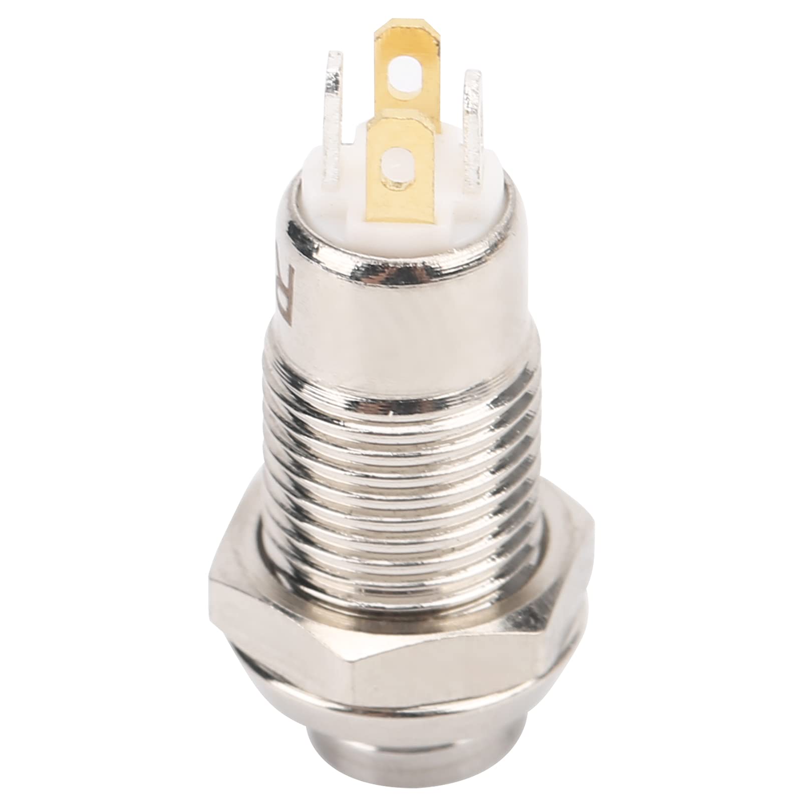 INTERRUTTORE A PULSANTE ANTIVANDALO CON CONNETTORI, 5A 250V AC, IP67, ACCIAIO IN