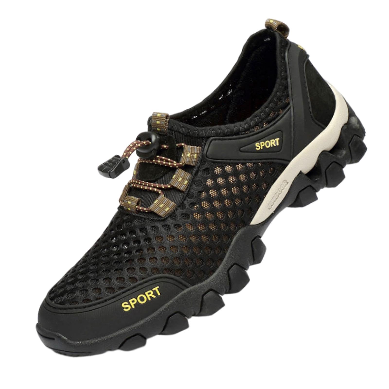 nivaa Men's Sneakers Lightweight Breathable Male Footwear for Tennis Walking Sport 40 Black-picture-36