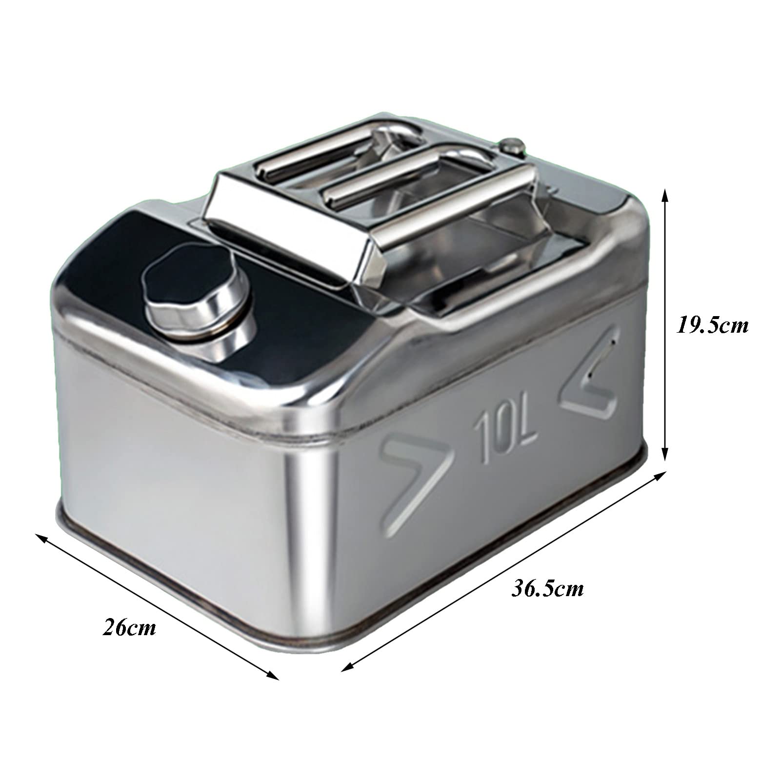 BHBXZZDB Lata de Gasolina Metal Gasolina Recipientes para Gasolina Lata de Metal para Gasolina Garrafa de Combustible Boquilla flexib 10L/15L/20L/25L/30L