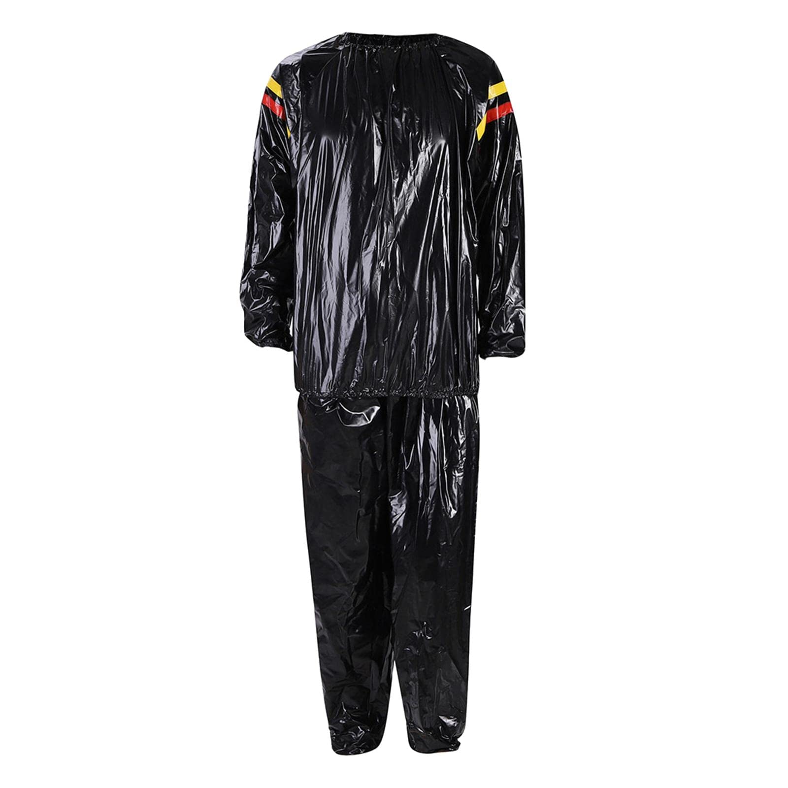 CALANDIS® Fitness Sauna Suit Women Men Quick Sweat Sweat Suit for Exercise XL Black