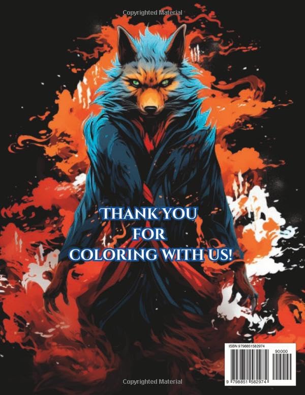 Miniatura 2 de Kami Fox Coloring Book Fox Coloring Book for Adults (Wacky Animal Coloring Books)