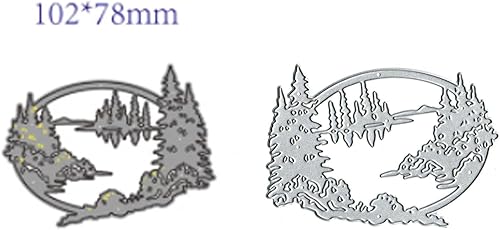 Miniatura 4 de Troqueles de agua de árbol del bosque, plantillas de corte de metal, para Navidad, para tarjetas de invitación, álbumes de recortes, manualidades,