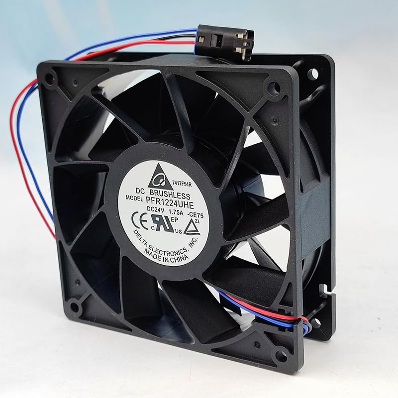 PFR1224UHE 24VDC 1.75A 12cm 3-wire alarm large airflow pressurized axial fan