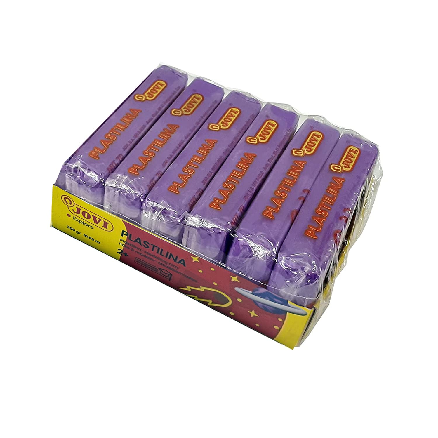 Jovi Plastilina Lilac Non-Drying Modelling Clay 50gms Each 6 Bars