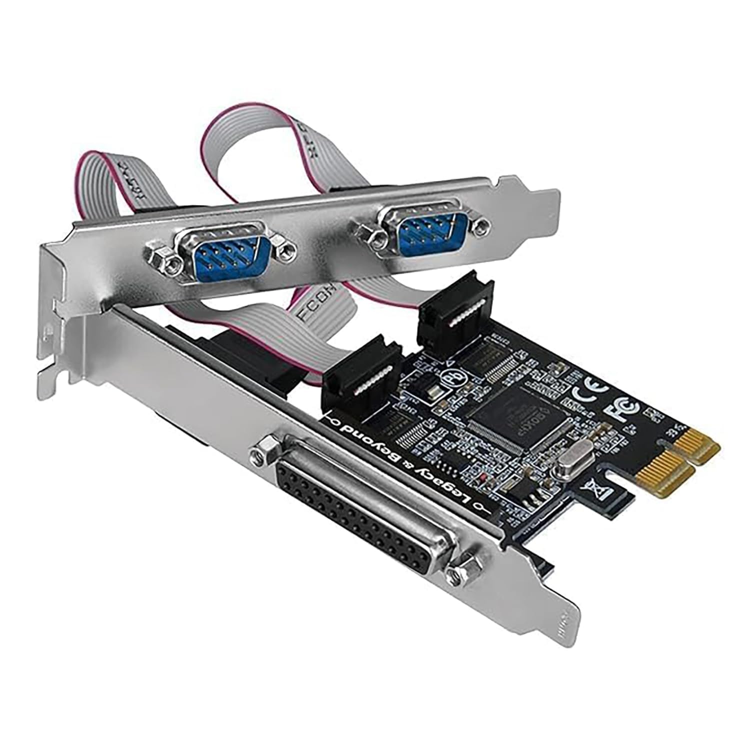Madhabi PCIe Serial & Parallel Port Card - 2x DB9 RS232 COM & 1x DB25 LPT1 Parallel Port Adapter for Desktop PC - High-Speed PCIe - Windows 11/10/8/7 Compatible-image-26