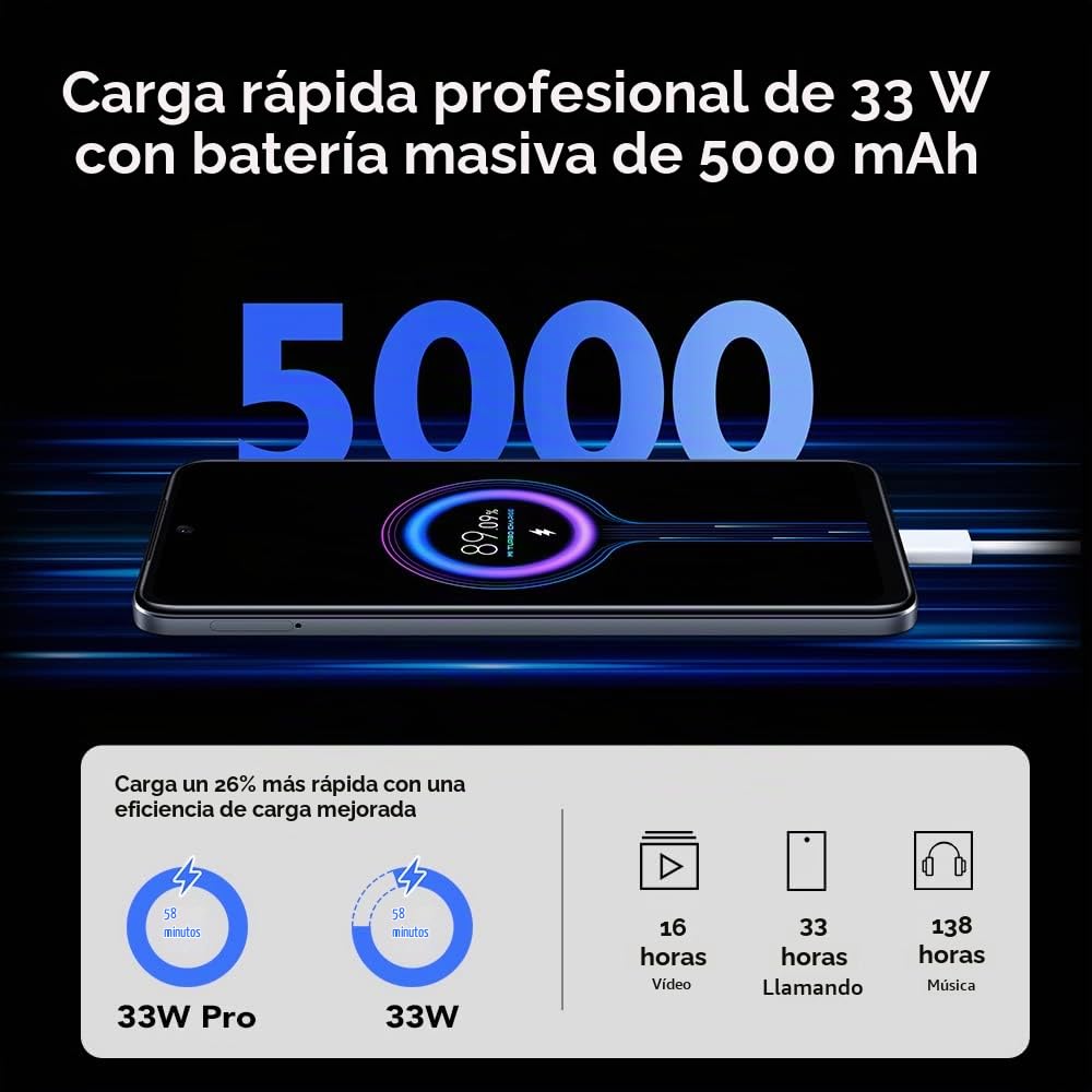 Xiaomi Redmi Note 11S Smartphone-4G, 6GB RAM/128GB ROM,6.43" AMOLED DotDisplay,procesador MediaTek Helio G96,cámara cuádruple AI de 108MP (Gris)
