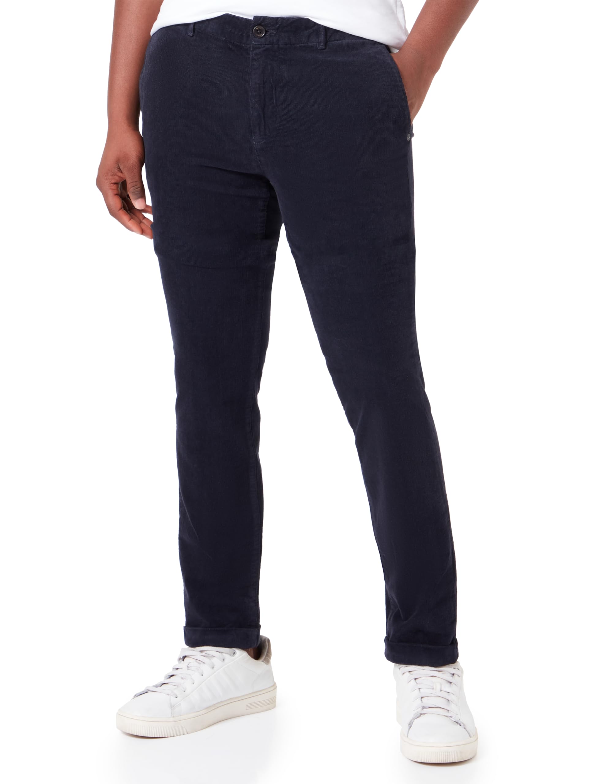 Replay Herren Chino Brad Straight-Fit, Navy 088-1 (Blau), 27W / 32L