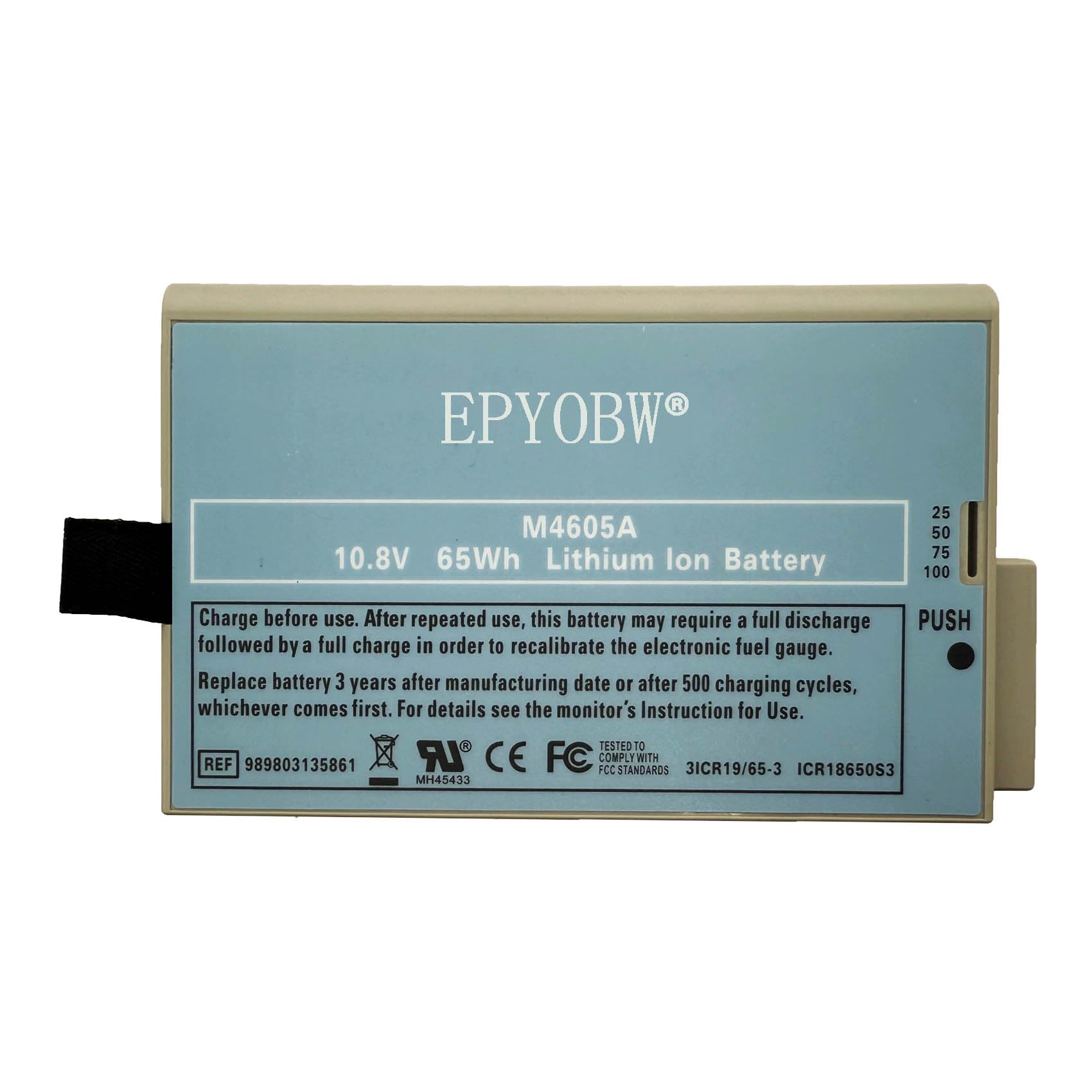 Batterie 7200mAh 989803135861 M4605A Pour Moniteur Philips IntelliVue MP30 MP50 MP70