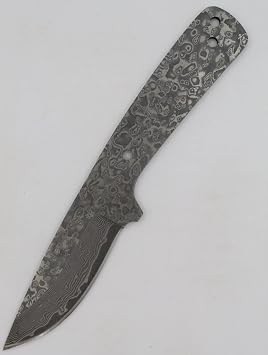 Hooks Drop Point Skinner - S510 - Knife making blank/blade - hunting/fishing/camping knife SC510 SAN MAI DAMASCUS