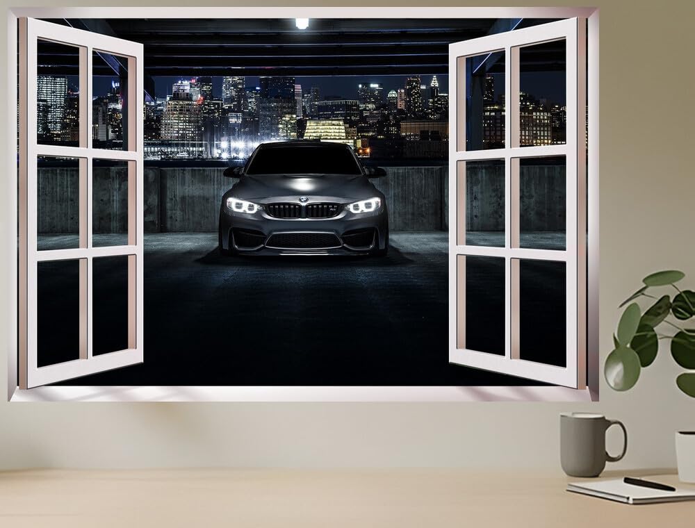 JVERF - JZZC14057 BMW M F Mode| Self-Adhesive Open Window Wall Sticker