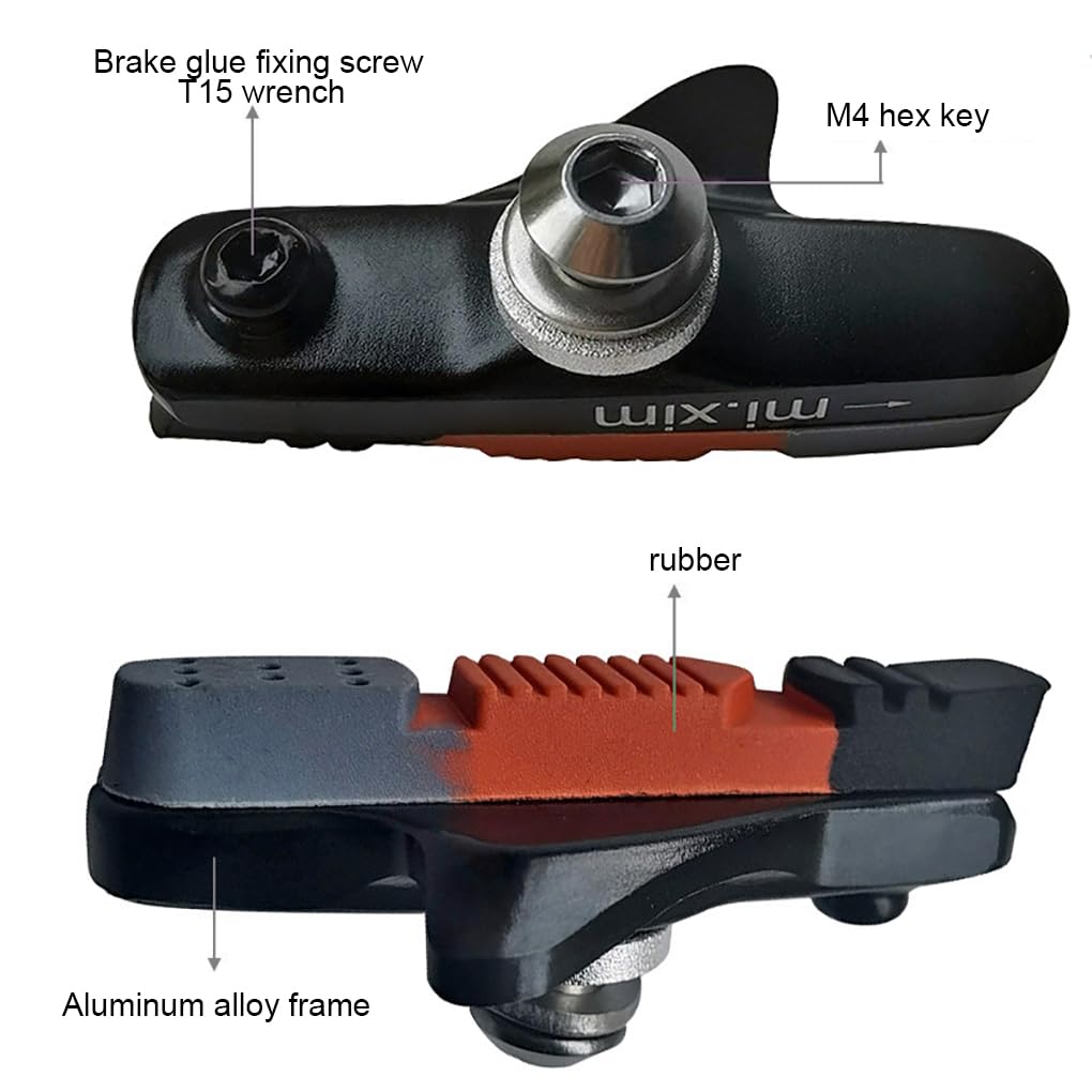 2 szt. C klocki hamulcowe rower małe profesjonalne bezgłośne aluminium silna adaptacja część zamienna akcesoria rowerowe