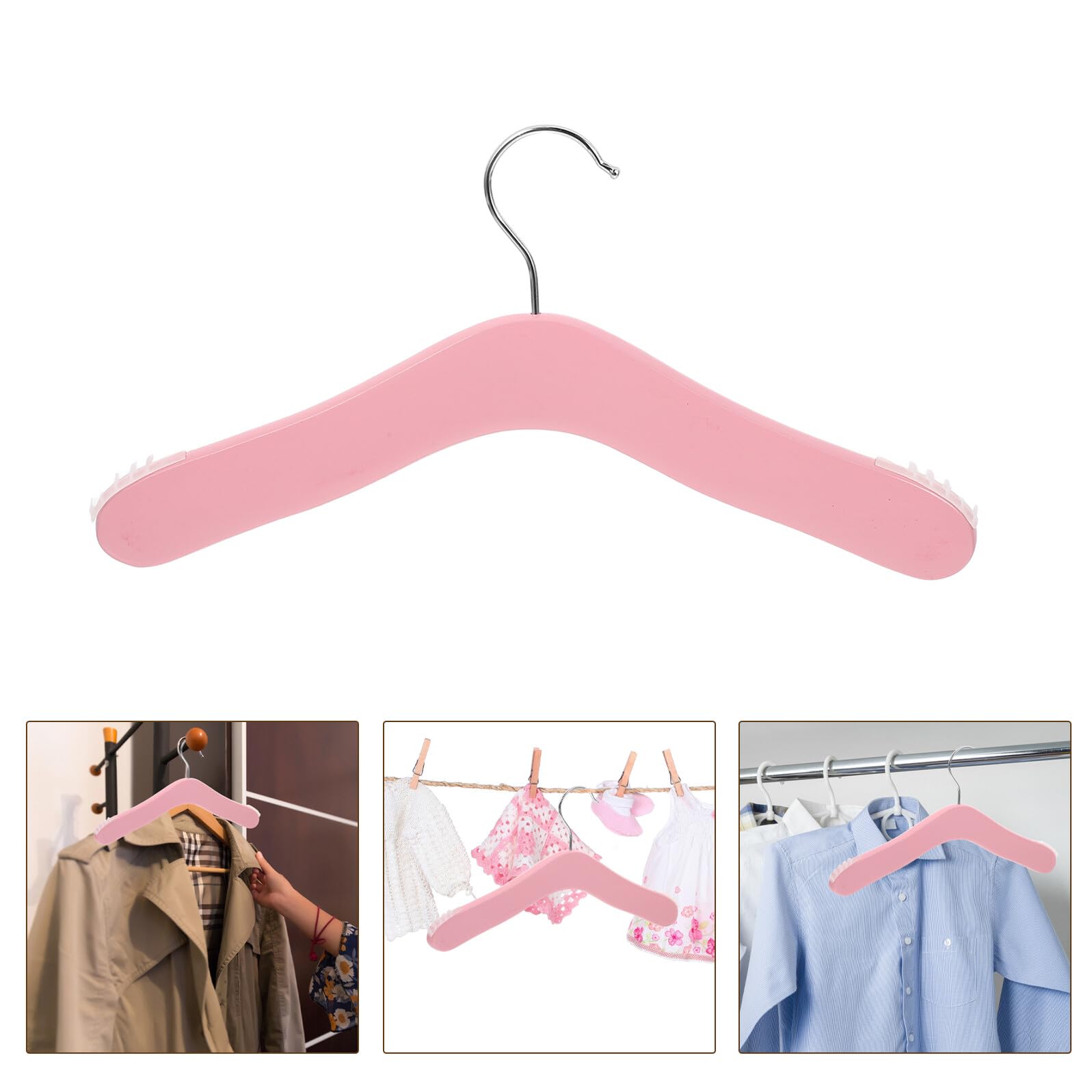 Babykleiderbügel 5 Stück Rosa für Kleinkinder, Kleiner Größe