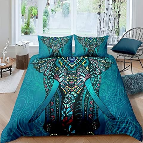 Loussiesd Elephant 3D Print Bedding Set Cover