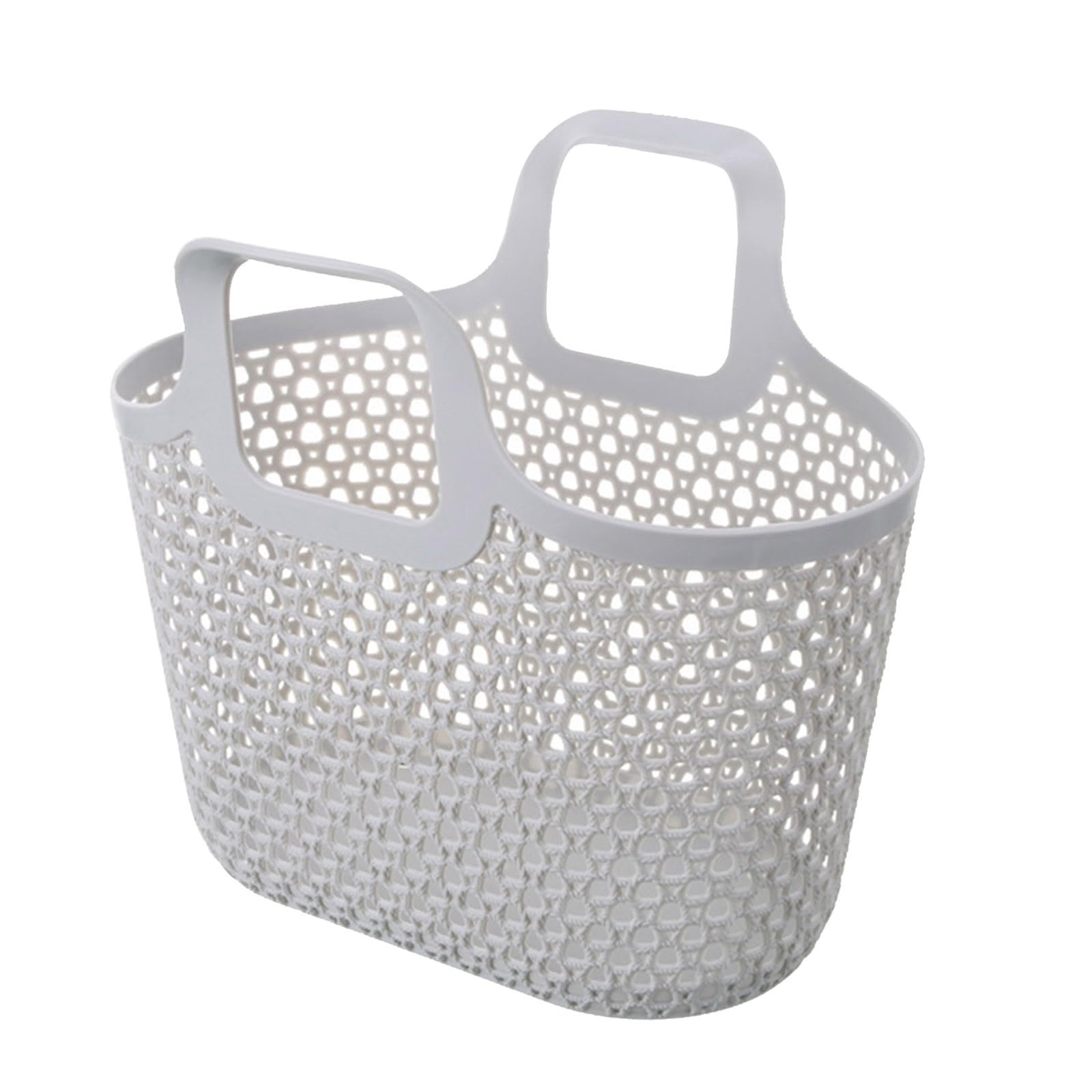 BKSCAYXS Plastic Bathroom Shower Storage Basket,Portable Caddy Basket Shower Tote Organizer Bin for Bathroom Kitchen with Silicone Handle