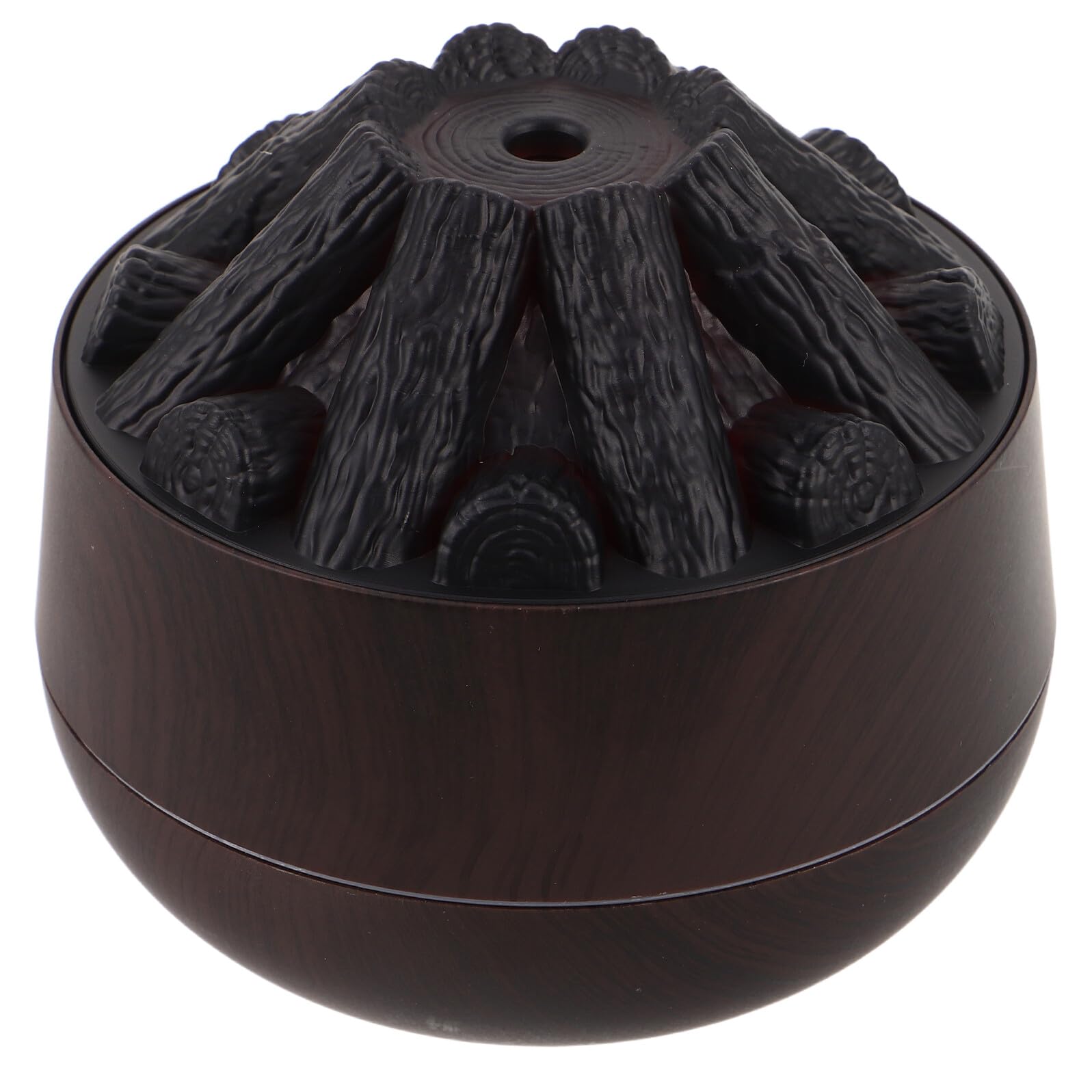 Humidificateur effet feu motif imitation bois veilleuse de bureau