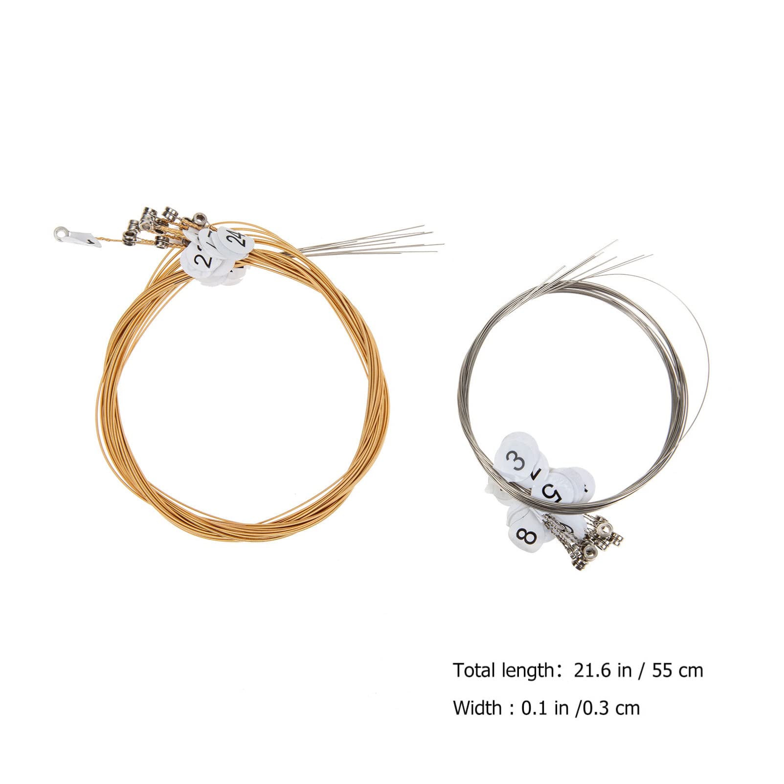 Corde ricambio per arpa lira in metallo, filo musicale, accessori per strumenti musicali, lira in metallo 21 corde, accessori per arpa.