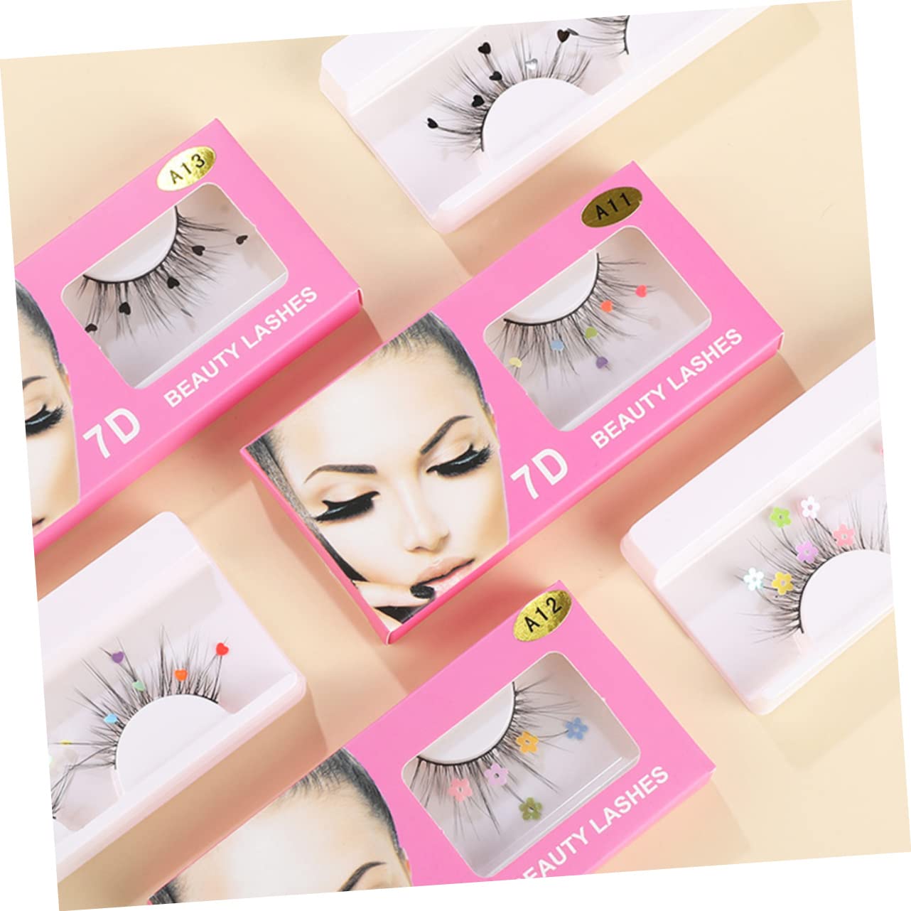 MAGICLULU 5 Set Di Ciglia Finte A Farfalla Glitterate Estensioni Per Ciglia Da Trucco Per Donne Aggiungono Fascino E Lunghezza 4 Paia*5