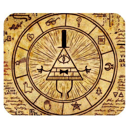 ToLuL Personalizado Moda Evergreen Gravedad caídas Arte Rectángulo Mousepad Personalizado ratón Alfombrilla para ratón 9,84 x 7,87 cm