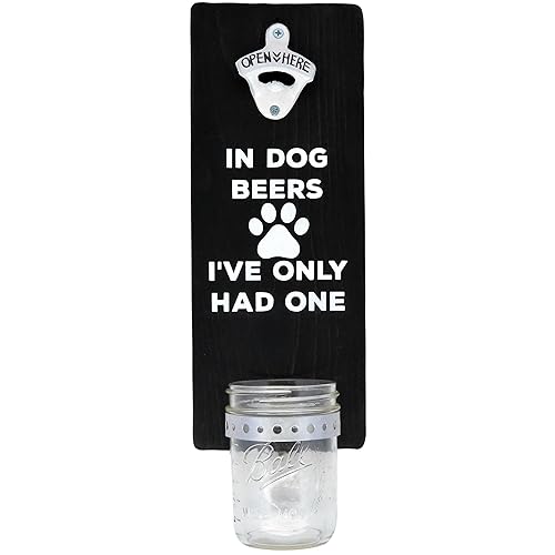 Miniatura 3 de Abridor de botellas de cerveza en Dog Beers I 've Only Had One  hecho a mano montado en la pared con tapa  Regalo para el día de San Valentín para