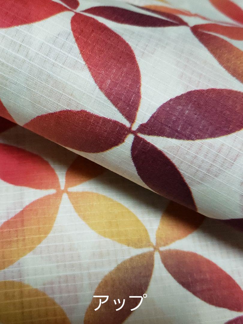 オール新品■ワンランク上着物風七宝模様浴衣，高級半幅帯，帯留め，桐下駄６点セット オール新品□ワンランク上着物風七宝模様浴衣，高級半幅帯