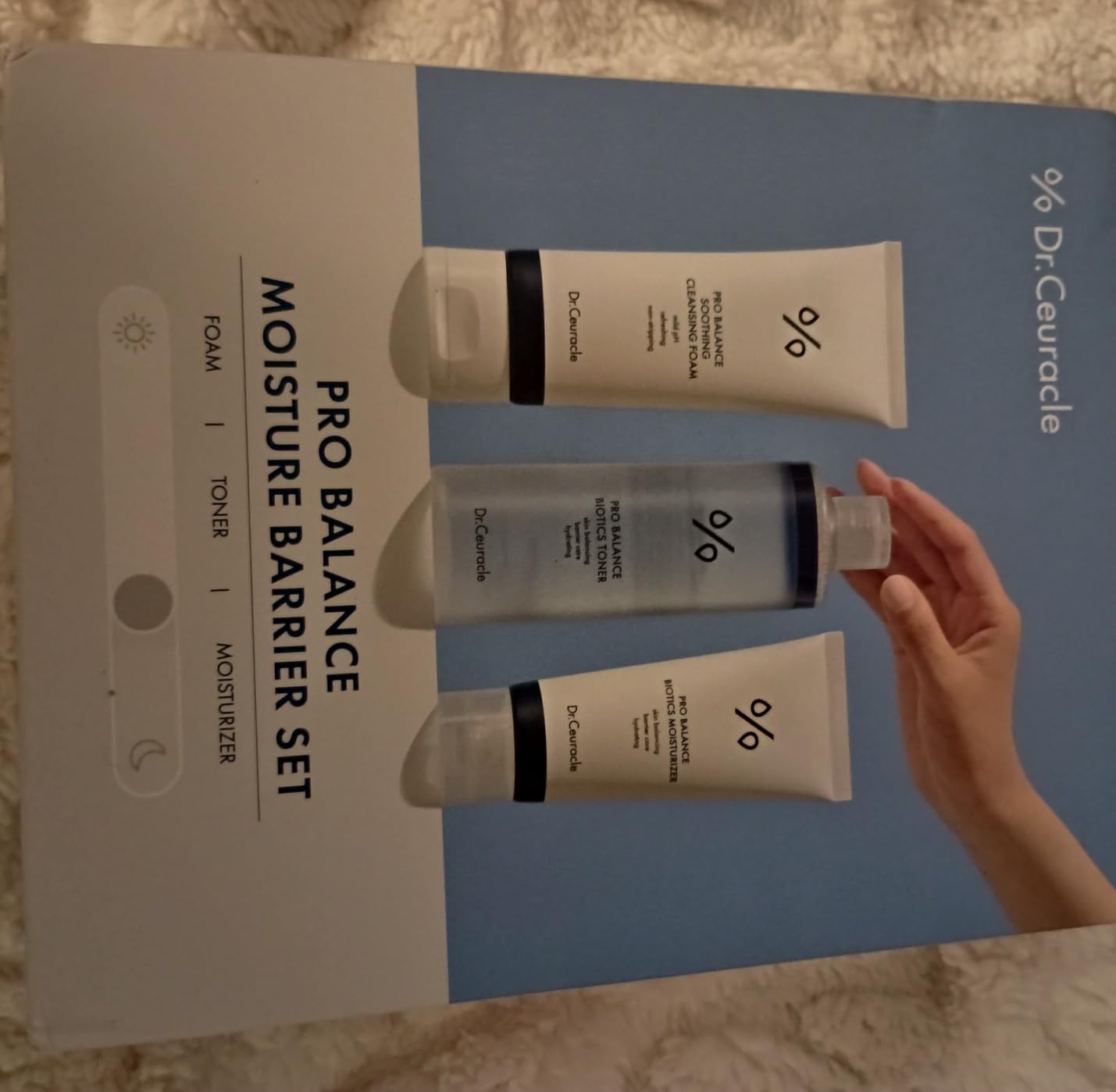 Dr. Ceuracle Dr.Ceuracle Pro Balance Moisture Barrier Set - Moisturizing pH Balanced Korean Skincare Gift Set included Cleansing Foam, Toner, Cream 150 ml